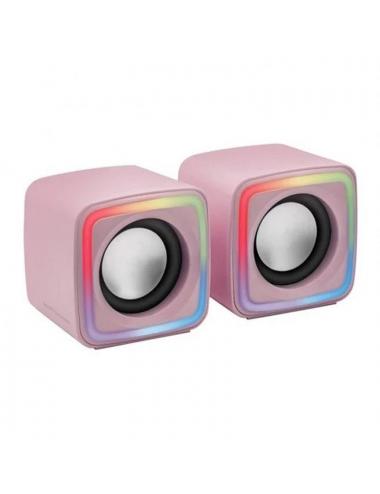 Mars gaming altavoces mscube premium 8w pink