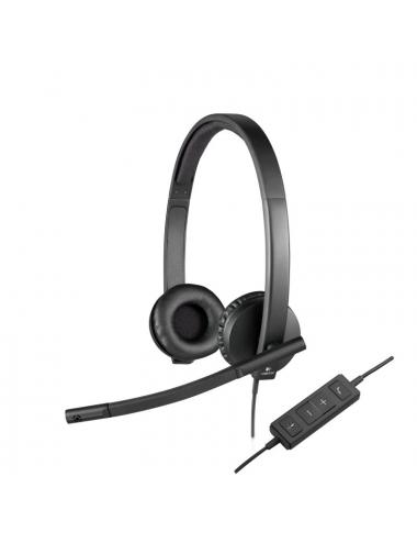 Logitech auricular stereo h570e usb